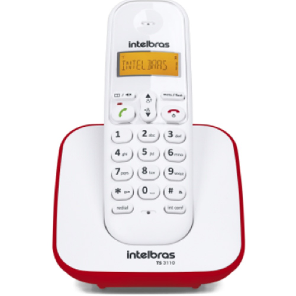 Telefone sem Fio Digital ID Vermelho - Intelbras