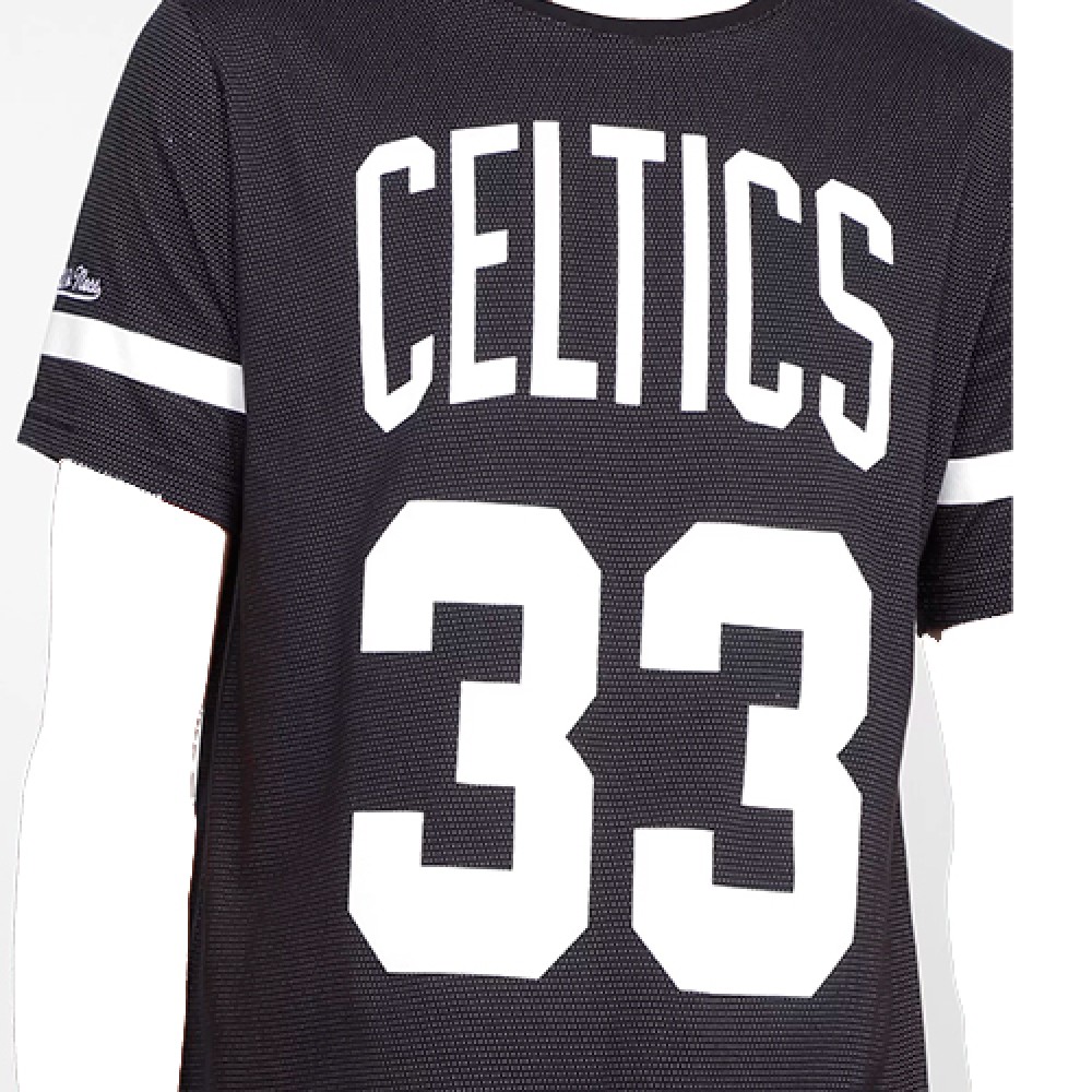 Camiseta Especial Masculina Estampada Boston Celtics Preta Mescla - Mitchell & Ness