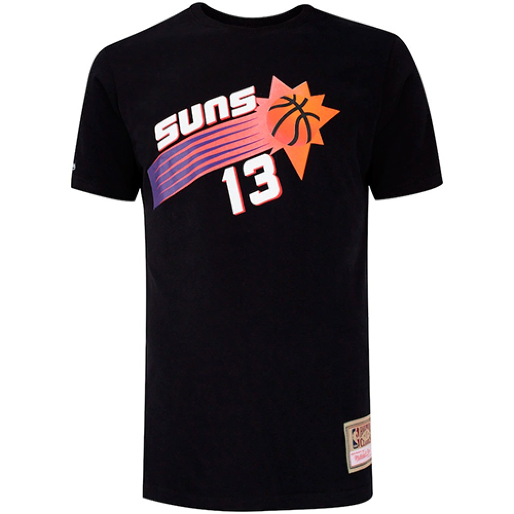Camiseta Especial Masculina Estampada Phoenix Suns Preta - Mitchell & Ness