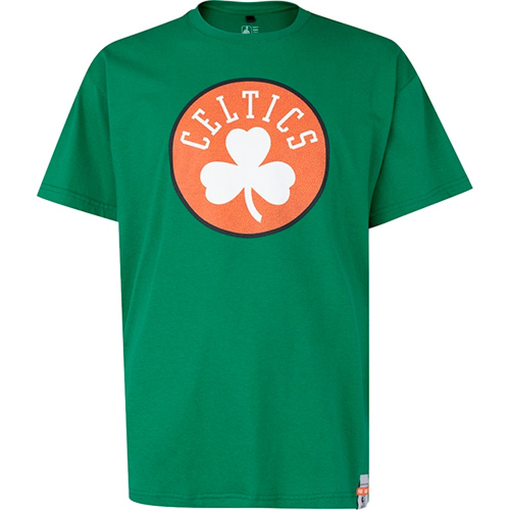 Camiseta Básica Masculina Estampada Plus Size Boston Celtics Verde - NBA