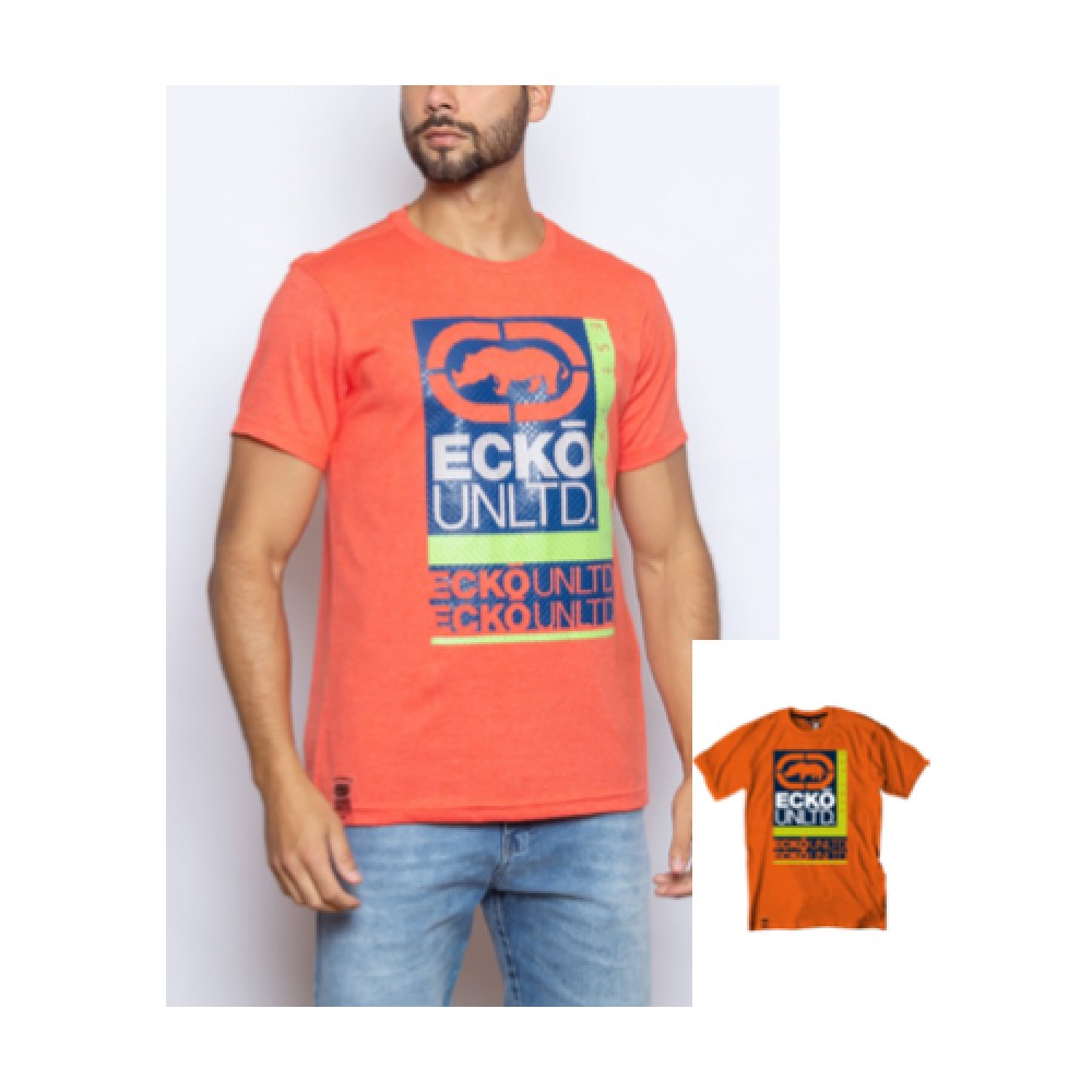 Camiseta Básica Masculina com Estampa Relevo Pitanga  - Ecko