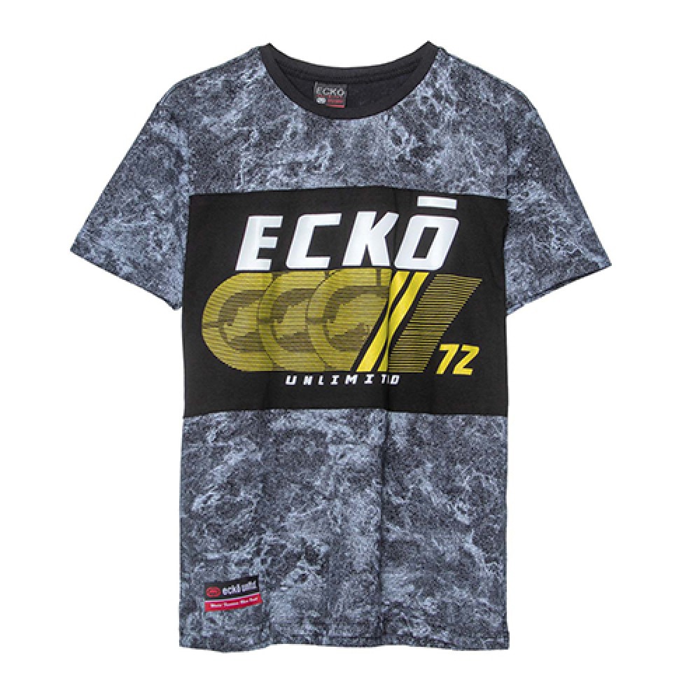 Camiseta Especial Masculina Preta  - Ecko