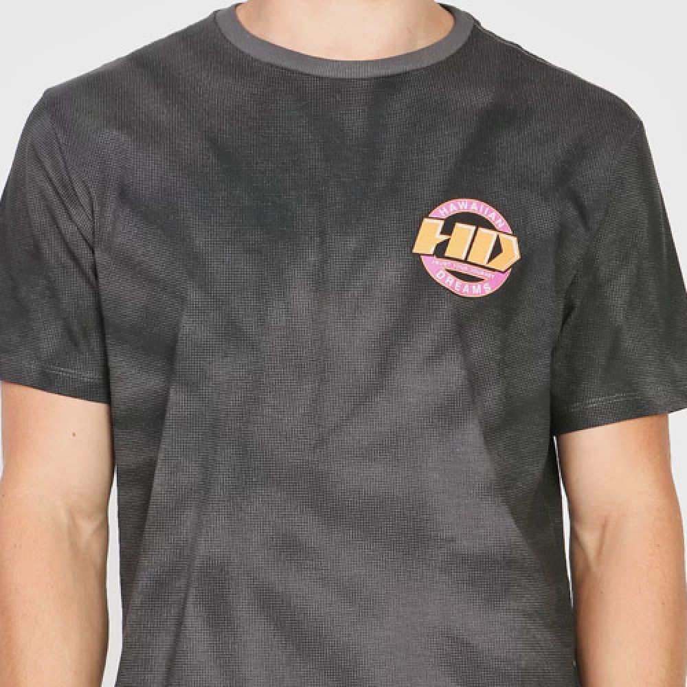 Camiseta Especial Masculina Estampada Cinza Carvão - HD