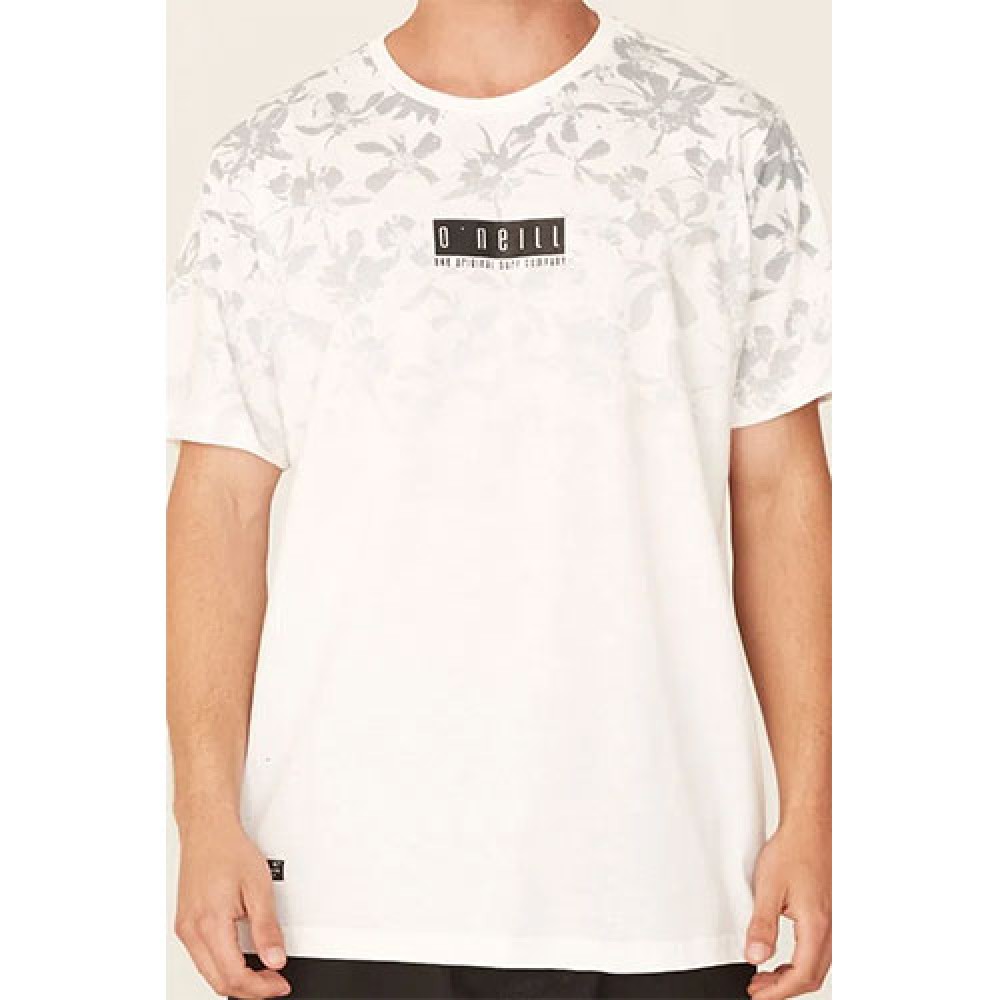 Camiseta Básica Masculina Estampada Branca - O'Neill