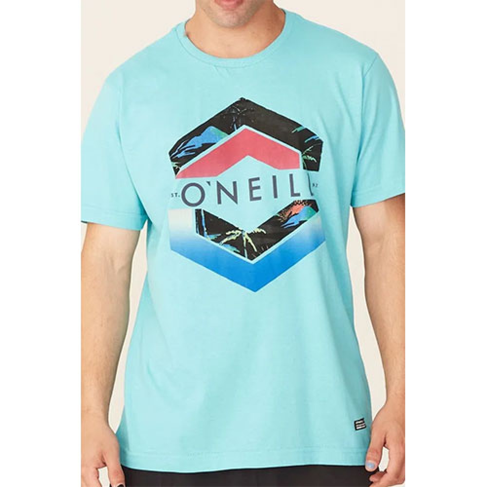 Camiseta Básica Masculina Estampada Azul - O'Neill