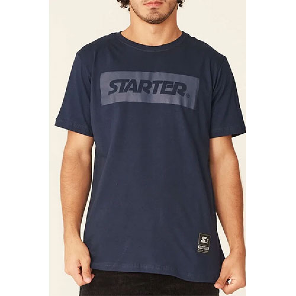 Camiseta Básica Masculina Estampada Navy Hipnose - Starter