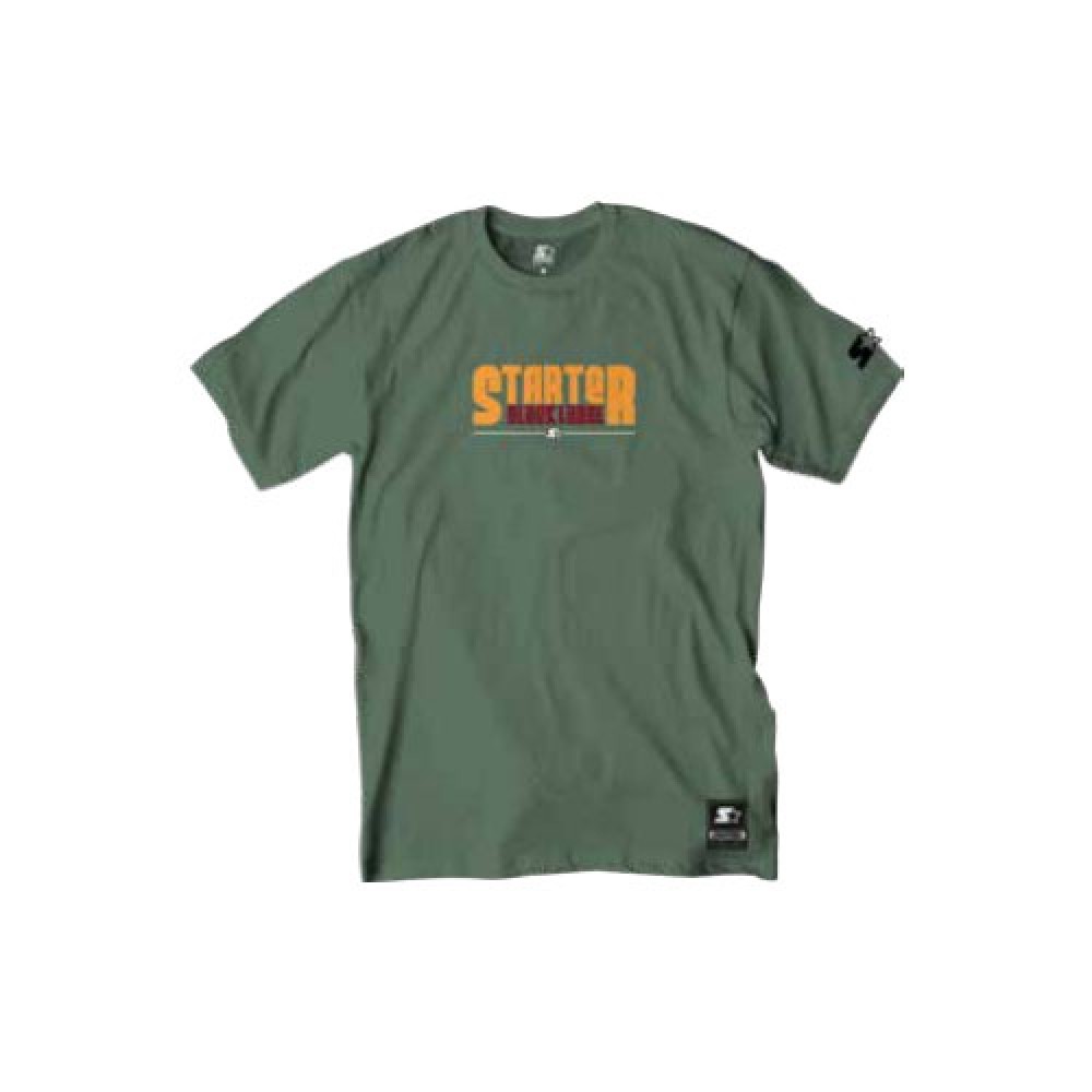 Camiseta Básica Masculina Estampada Verde Militar - Starter
