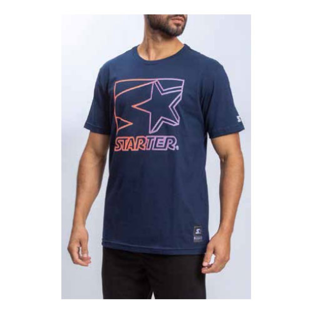 Camiseta Básica Masculina Estampada Navy Hipnose - Starter