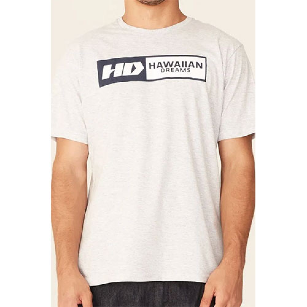 Camiseta Básica Masculina Estampada Cinza - HD