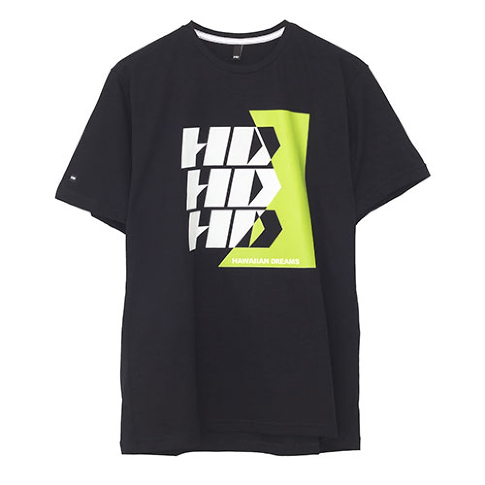 Camiseta Básica Masculina Estampada Preta  - HD