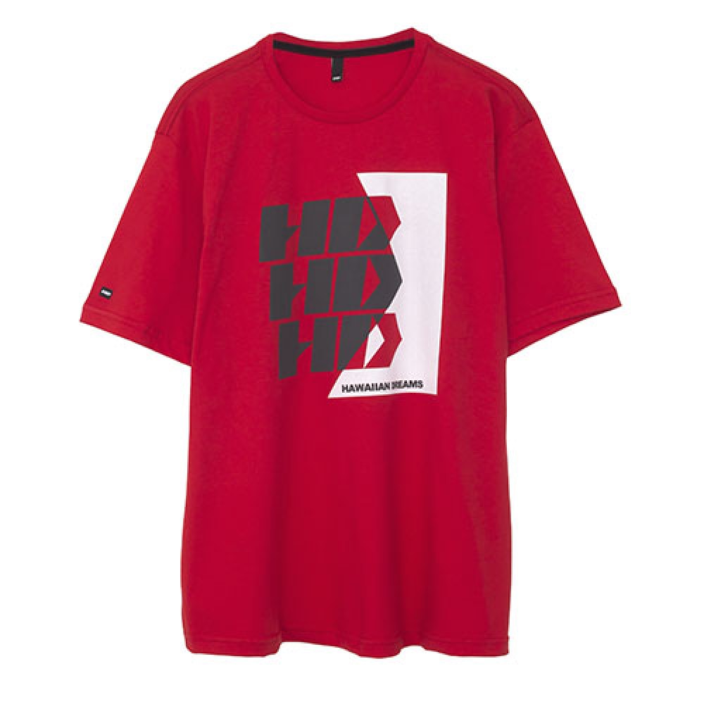 Camiseta Básica Masculina Estampada Vermelha  - HD